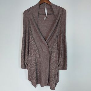 Lululemon Batwing Sleeve Marled Brown Sweater M/L